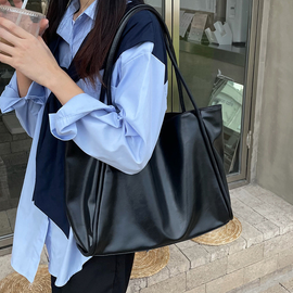 [GIRLS GOOB] Women's Simple Big Shoulder Bag - OEM China